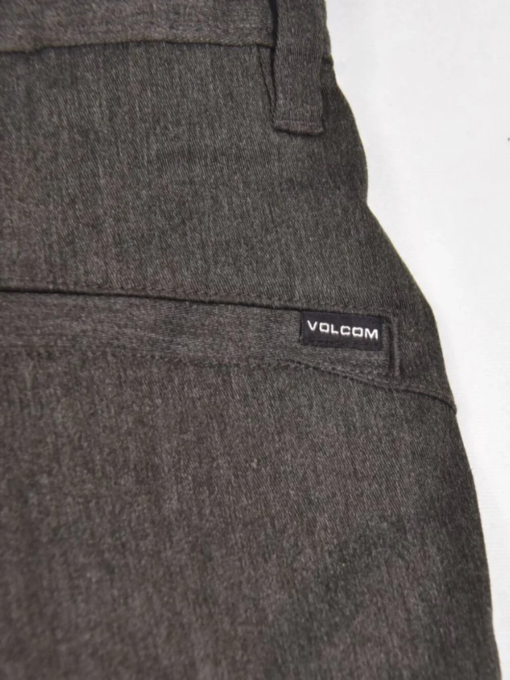 Volcom Men's Grey Dress Shorts Size 36 Flat Front